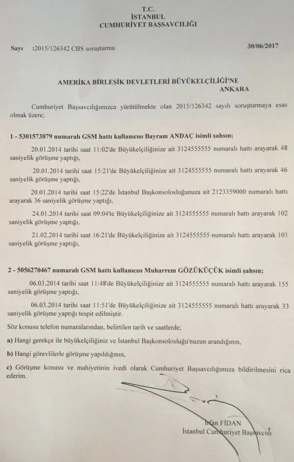 ABD Büyükelçiliği'nin MİT TIR'ları iddianamesiyle ilgili açıklamasına jet yanıt - 1