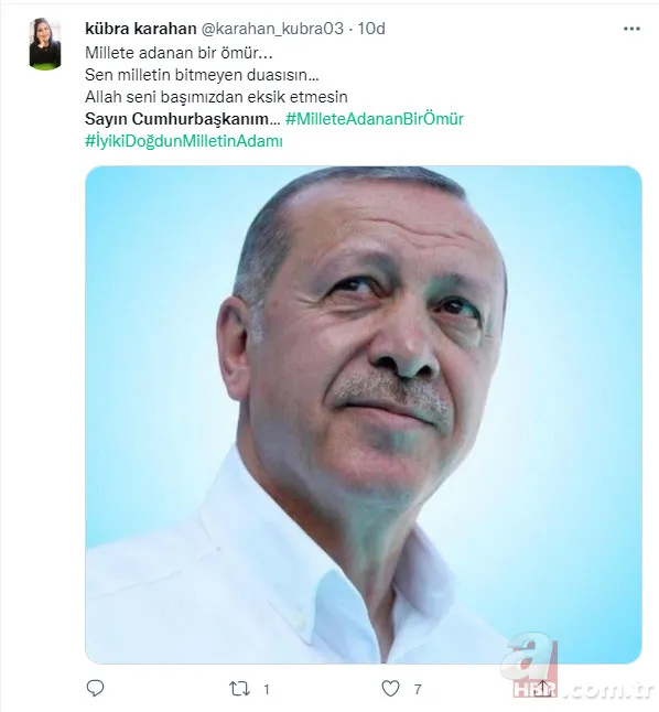 Başkan Erdoğan'ın 68'inci doğum günü | Sosyal medyadan binlerce kişi kutladı: İyi ki doğdun Reis 22