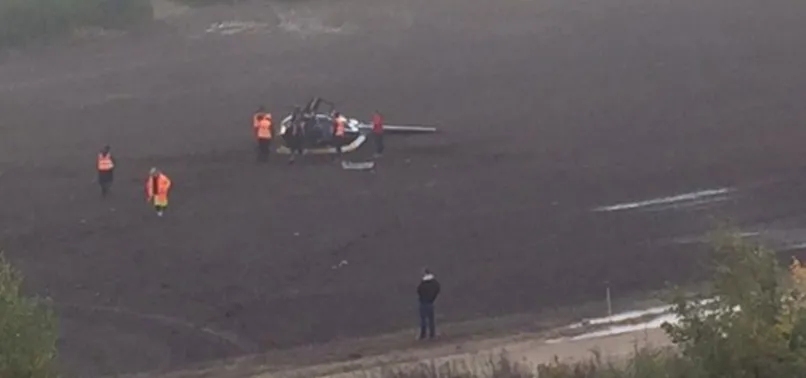 Dünya Ralli Şampiyonası'nda helikopter düştü