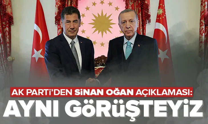 AK Parti’den flaş Sinan Oğan açıklaması