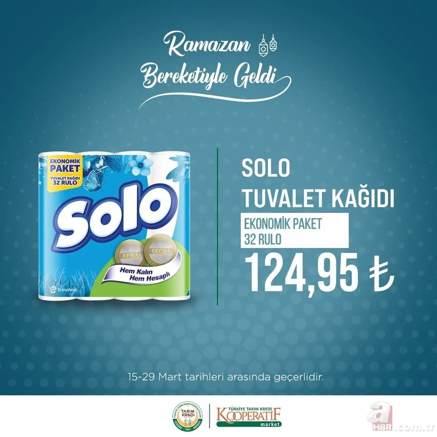 Tarım Kredi RAMAZAN Paketi 2023 | İndirimli özel fiyatlar başladı! Ayçiçek yağı, Güllaç, Tiryaki çay, Hurma, Pastırma... 15