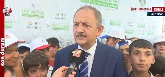 Çevre ve Şehircilik Bakanı Mehmet Özhaseki A Haber’de
