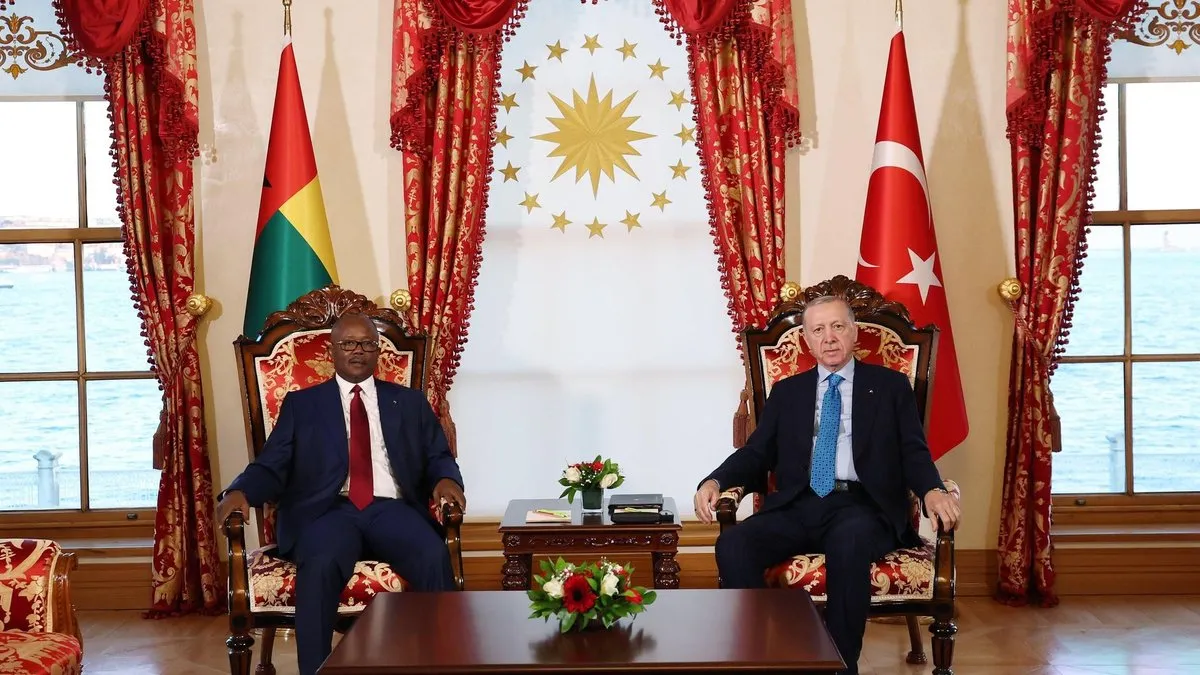 Başkan Erdoğan Gine Bissau Devlet Başkanı Umaro Sissoco Embalo'yu kabul etti