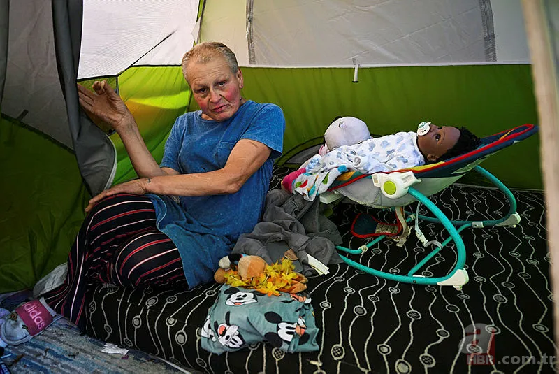 ABD'de korkutan manzara! Sokaklar evsizlerle doldu taştı 8