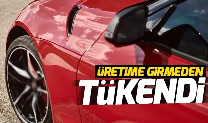 Toyota Supra üretime girmeden tükendi