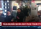 Yolda bulduğu 500 bin TLyi...