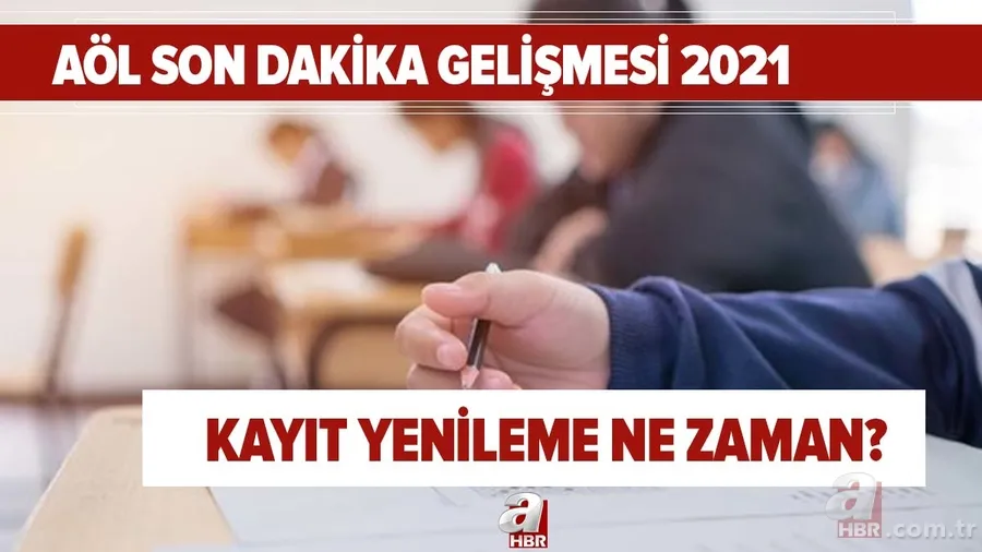 AÖL son dakika gelişmesi 2021: AÖL 2. dönem kayıt yenileme ne zaman? Açık Lise 2. ders seçimi için tarih... 1