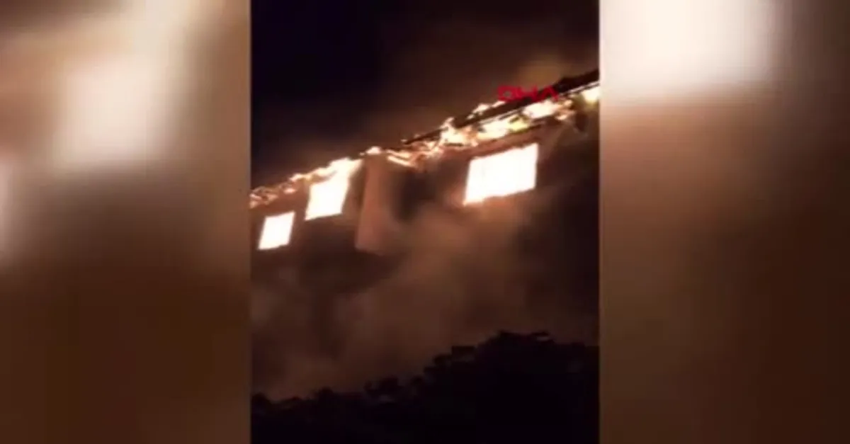 Son dakika: Ankara'da korkutan yangın |Video