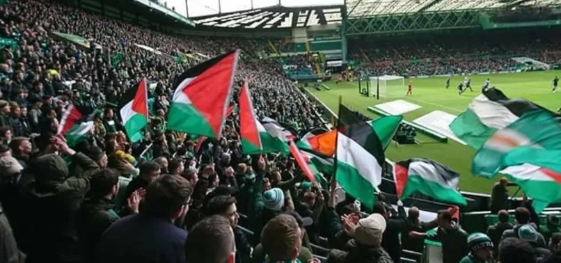 Celtic taraftarlarından Filistin'e destek