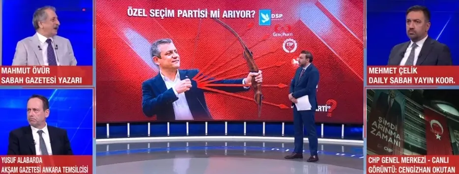 ana-muhalefette-kazan-kayniyor-ozel-cephesinde-oklar-nereyi-isaret-ediyor-1781300032500.jpg Yeni parti arayışlarında en büyük engelin ʺbagajlardaki şaibelerʺ olduğunu ifade eden Mahmut Övür, küçük partilerin bile bu ekibe mesafeli durduğunu söyledi (Fotoğraf - ahaber.com.tr - ekran görüntüsü)