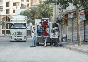 Mardin Nusaybin'de taşınmalar başladı