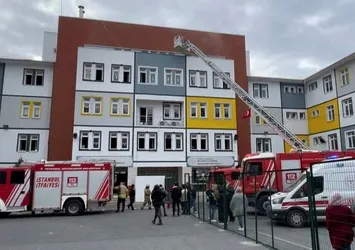 İstanbul'da okulda yangın paniği! Öğrenciler tahliye edildi