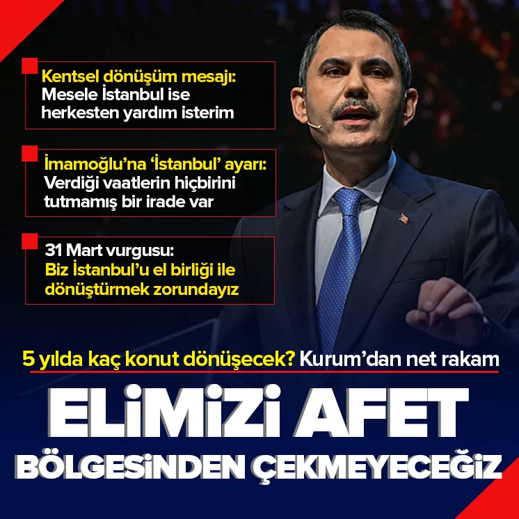 Murat Kurum önemli açıklamalarda bulundu