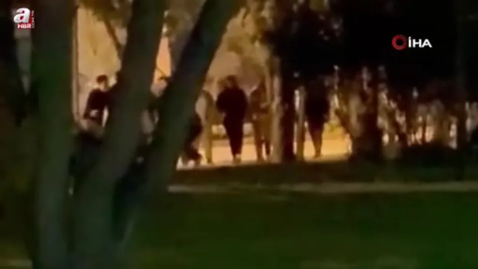 Sokak ortasında yumruklar havada uçuştu