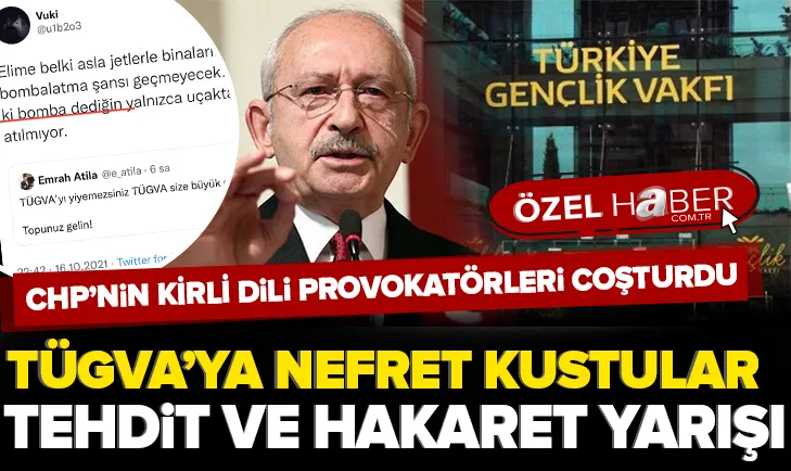 CHPnin trollerinden TÜGVAya yönelik iğrenç tehdit ve hakaretler!