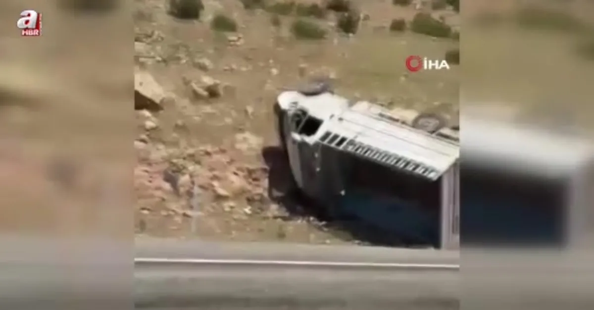 Batman’da kamyonet takla attı