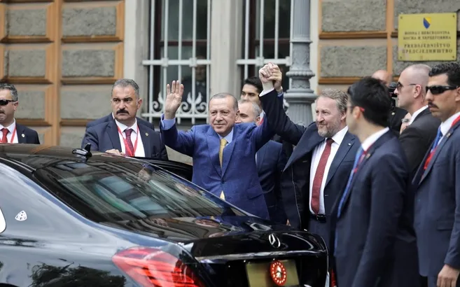 Cumhurbaşkanı Erdoğan, Bosna Hersek'te böyle karşılandı