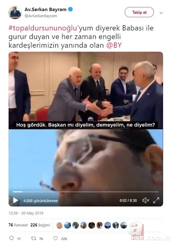 "Topal Dursun'un oğlu Binali" sosyal medyada gündem oldu! 22