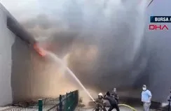 Sandalye fabrikasında yangın
