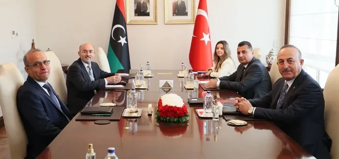 Dışişleri Bakanı Mevlüt Çavuşoğlu Libya Başkanlık Konseyi Başkan Yardımcısı Lafi ile görüştü