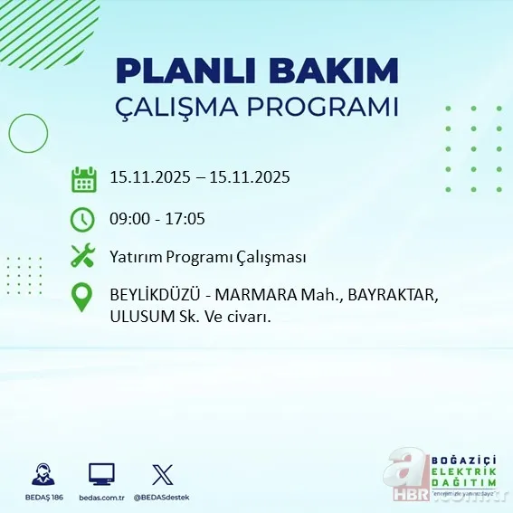 İSTANBUL’UN O İLÇELERİ! 8 saatlik kesintiye hazır olun: Elektrikler ne zaman gelecek, hangi ilçelerde kesinti olacak? 4