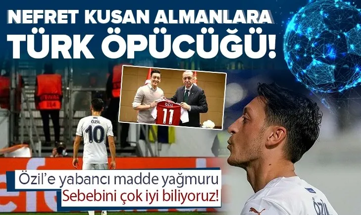 Frankfurt - Fenerbahçe mücadelesinde Almanlar Mesut Özil’e yabancı madde fırlattı