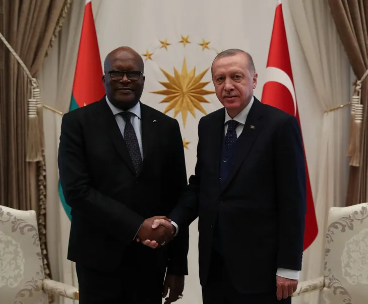 Başkan Erdoğan Burkina Faso Devlet Başkanı Kabore'yi karşıladı