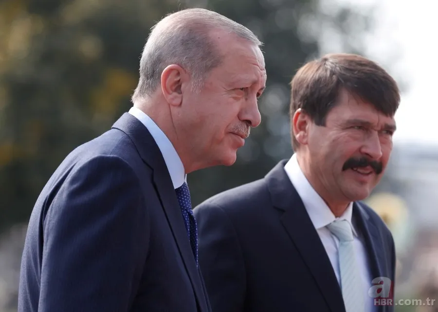 Başkan Erdoğan Janos Ader tarafından resmi törenle karşılandı 10