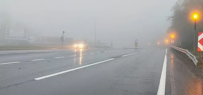 Bolu Dağı'nda sağanak! Sürücülere uyarı