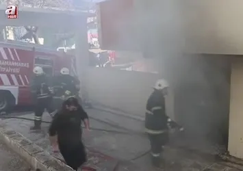 Kahramanmaraş'ta market deposunda yangın