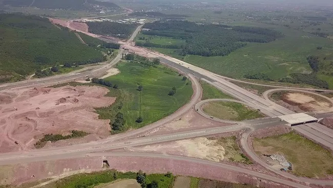Yapımında sona gelinen Kuzey Marmara Otoyolu havadan görüntülendi - 3