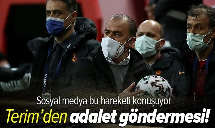Galatasaray Teknik Direktörü Fatih Terim ’adalet’ göndermesi yaptı