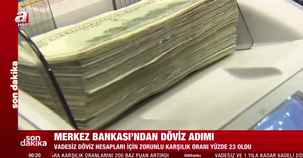 Merkez Bankası’ndan döviz adımı! Yabancı para zorunlu karşılık oranlarını artırdı