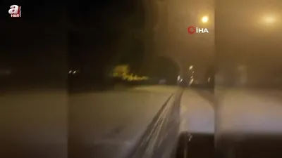 Ceviz büyüklüğünde dolu yağdı