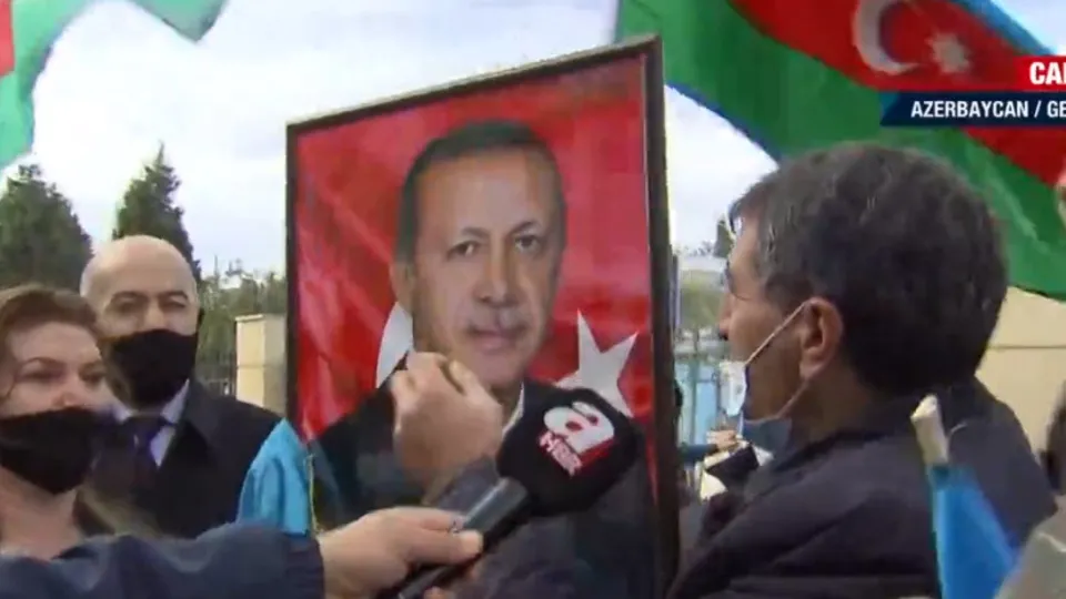 Azerbaycan’da Başkan Erdoğan’a sevgi seli