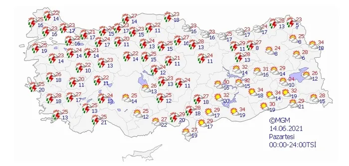 Meteorolojiden o iller için son dakika sağanak yağış uyarısı | İstanbul İzmir Ankara... - 5