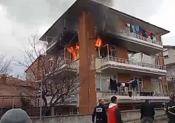 Isparta'da ev yangını