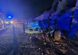 Şarampole devrilen traktör can aldı: 1 ölü