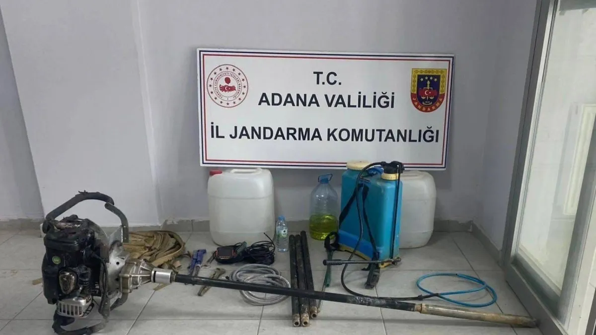 Adana'da kaçak kazı yapanlar suçüstü yakalandı