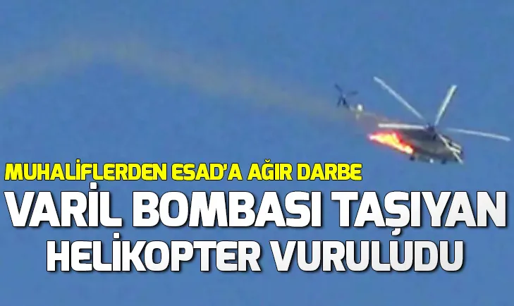 Muhalifler füzeyle rejim helikopterini vurdu iddiası