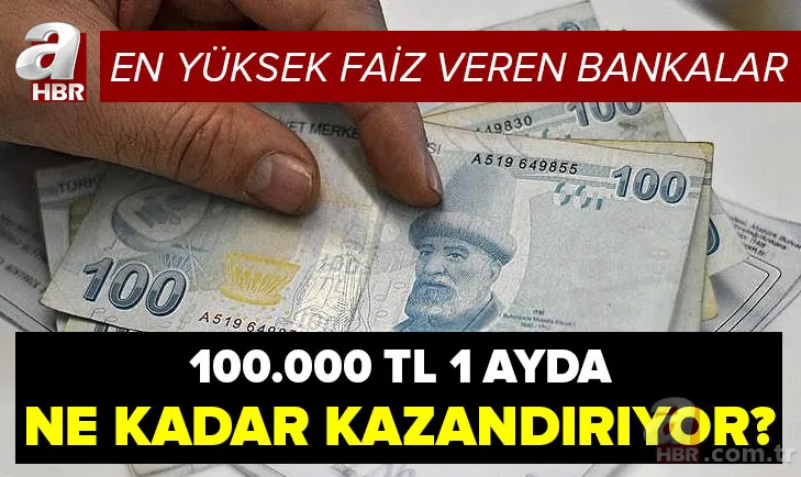 %18 faiz! Bankada parası olanlar dikkat! 100.000 TL 1 ayda ne kadar kazandırıyor? İşte en yüksek faiz veren bankalar 1