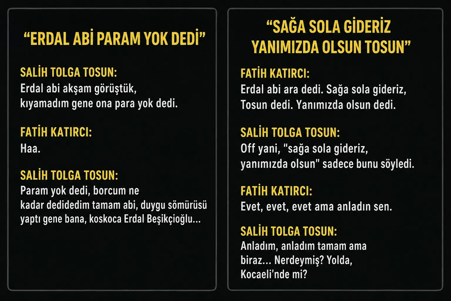 Beşikçioğlu'nun 2014 yılındaki ifadesi ahaber.com.tr'de: Esrar ikram edilince kıramayıp içtim