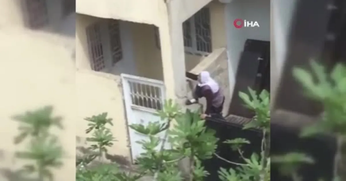 Taziyeye gitmesine izin verilmeyen 75 yaşındaki nine engel tanımadı |Video