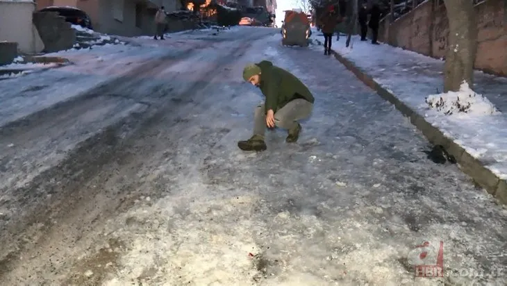Kar bitti çilesi devam ediyor! Yollar buz pistine döndü vatandaş isyan etti: Yeterli tuzlama yapılmadı