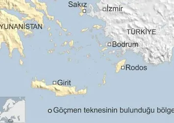 Girit açıklarında yüzlerce sığınmacıyı taşıyan bir tekne battı