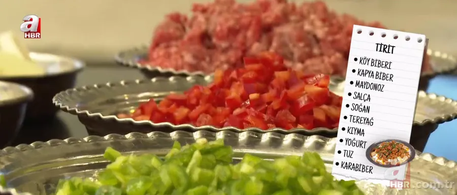 Mükemmel lezzetiyle yöresel tirit yemeği tarifi ve iftar sofrasında günün tatlısı: Sahine 1