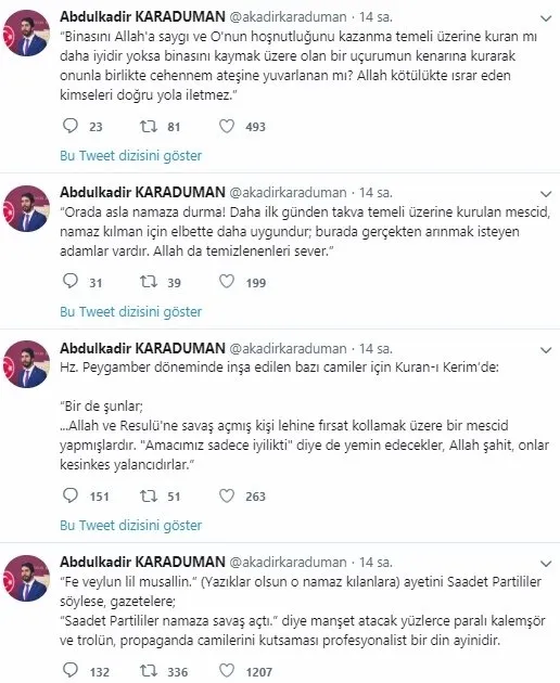 SP'li Abdulkadir Karaduman'dan Çamlıca Camii'ne skandal benzetme - 1