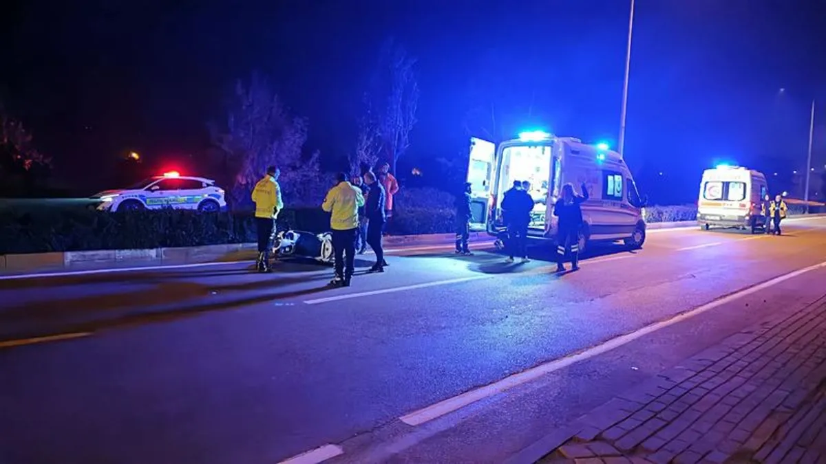 Bursa'da motosiklet kazası! 2 yaralı