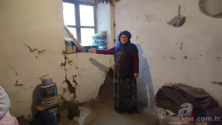 Erzurum’da korku 60 haneyi göçe zorladı! En ufak bir sarsıntıda tüm mahalleye yıkılacak