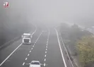 Anadolu Otoyolu’nun Düzce kesiminde sis etkili oldu